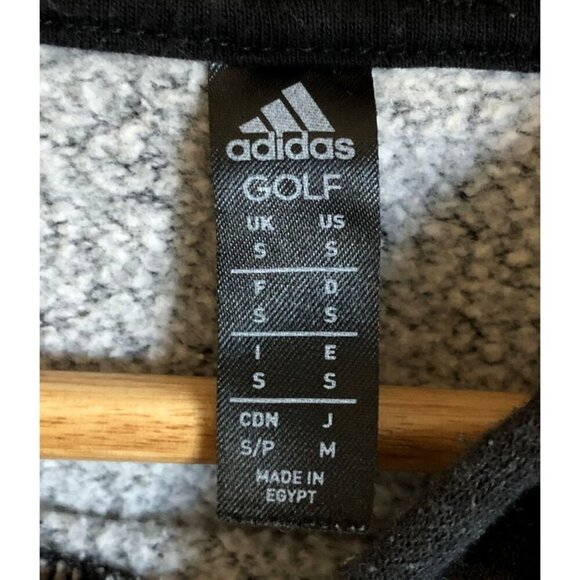 Adidas Golf Fleece Lined Hoodie Sweatshirt Mens Small Dark Gray Athleticwear - Picture 4 of 7